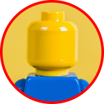 Blank Lego figure head